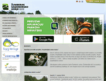 Tablet Screenshot of park-zumberak.hr